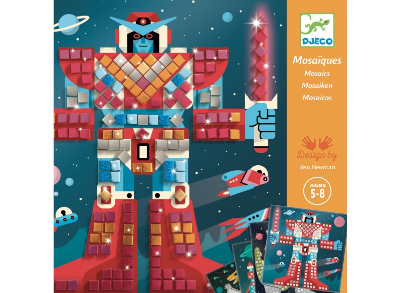 COLLAGE CUADROS DE MOSÁICOS DJECO. SPACE BATTLE