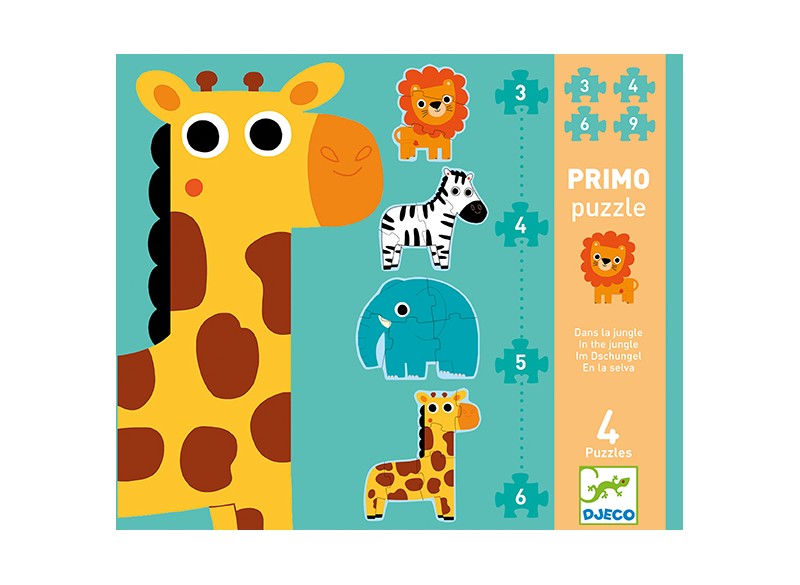 PUZZLES EVOLUTIVOS DJECO. EN LA JUNGLA