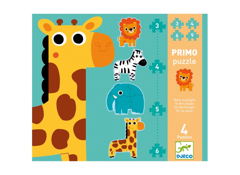 PUZZLES EVOLUTIVOS DJECO. EN LA JUNGLA
