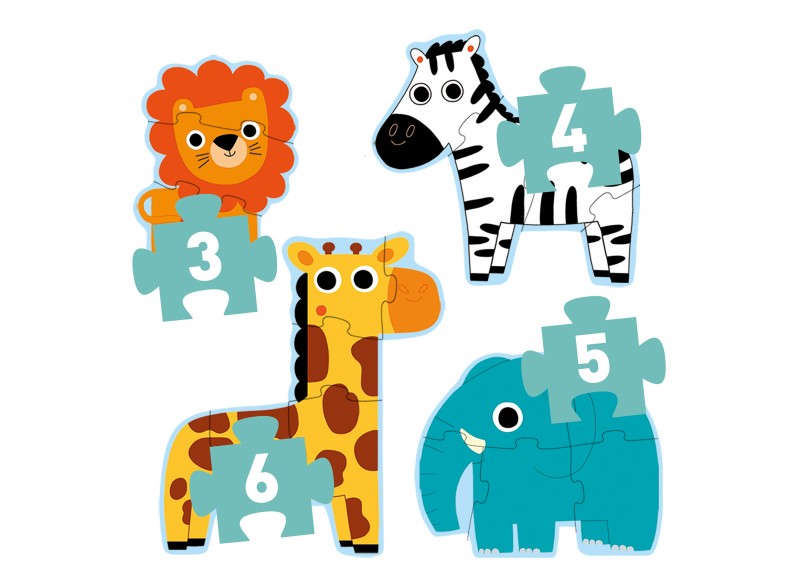 PUZZLES EVOLUTIVOS DJECO. EN LA JUNGLA